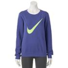 Women's Nike Sportswear Logo Crewneck Tee, Size: Medium, Drk Purple