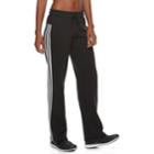 Women's Adidas Essential Fleece 3 Stripe Open Hem Pants, Size: Medium, Black