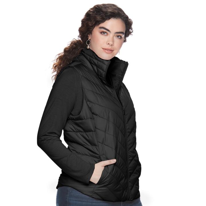 Juniors' Plus Size So&reg; Puffer Vest, Teens, Size: 2xl, Black