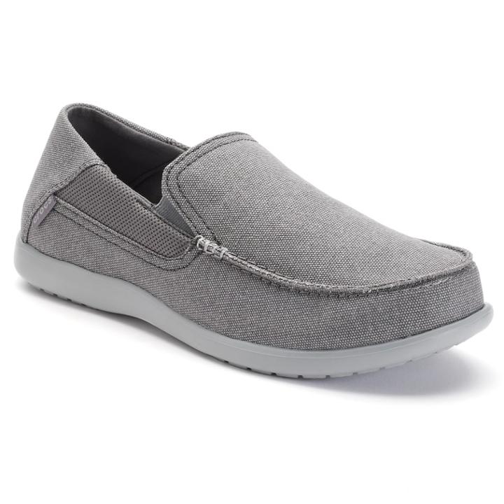 Crocs Santa Cruz 2 Luxe Men's Loafers, Size: 11, Grey