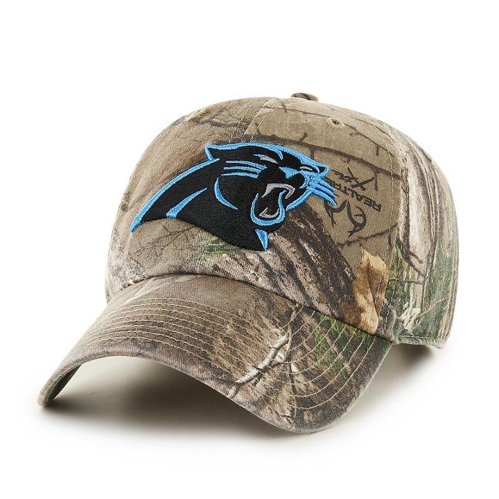 Adult '47 Brand Carolina Panthers Realtree Clean Up Adjustable Cap, Ovrfl Oth