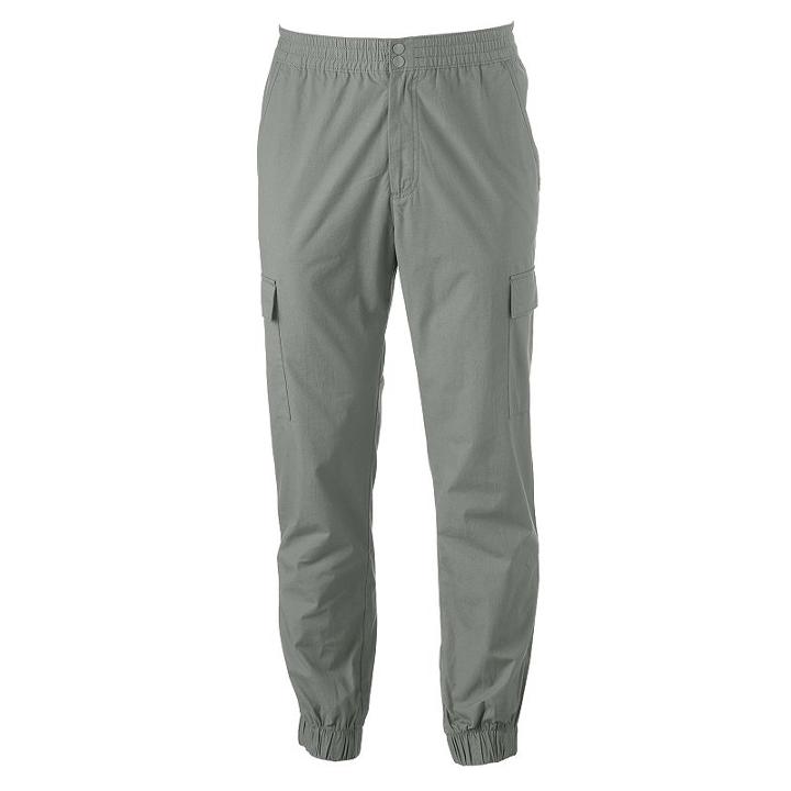 Men's Hollywood Jeans Cargo Jogger Pants, Size: Large, Med Grey