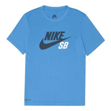 Boys 8-20 Nike Sb Dri-fit Logo Tee, Size: Small, Med Blue