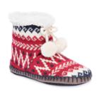 Women's Muk Luks Bootie Slippers, Size: S-m, Red