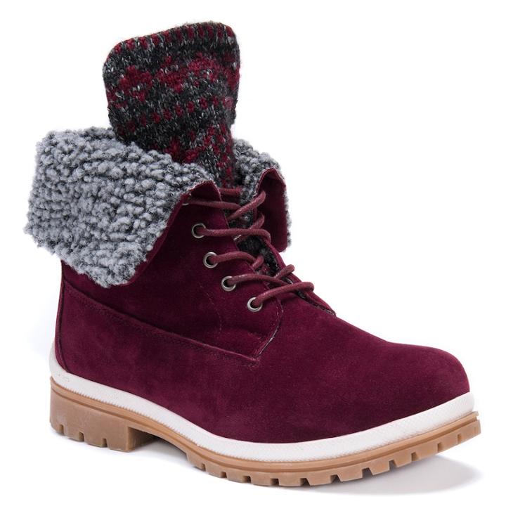Muk Luks Megan Women's Water Resistant Winter Boots, Size: 7, Dark Red