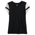 Girls 7-16 & Plus Size So&reg; Basic Varsity Tee, Size: 18 1/2, Black