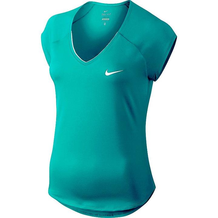 Women's Nike Pure V-neck Workout Top, Size: Xl, Green Oth