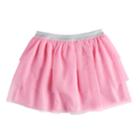 Girls 4-10 Jumping Beans&reg; Tiered Mesh Skort, Size: 10, Brt Pink