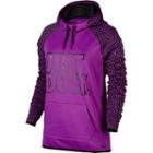 Women's Nike Therma-fit All Time Workout Hoodie, Size: Medium, Purple Oth