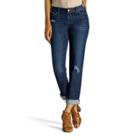 Women's Lee Ruby Modern Fit Curvy Boyfriend Jeans, Size: 4 - Regular, Dark Blue