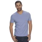 Men's Apt. 9 Solid V-neck Tee, Size: Large, Med Blue