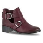 Easy Street Badge Women's Ankle Boots, Size: 7.5 Wide, Dark Red