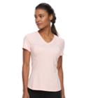 Women's Fila Sport&reg; Upf Short Sleeve V-neck Tee, Size: Xl, Lt Orange