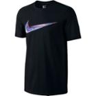 Men's Nike Swoosh Streak Tee, Size: Xl, Grey (charcoal)