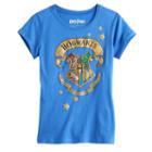 Girls 7-16 Harry Potter Hogwarts House Crest Glitter Graphic Tee, Size: Large, Blue Other