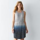 Women's Sonoma Goods For Life&trade; Dip-dyed Tank Dress, Size: Large, Silver