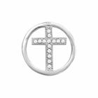 Blue La Rue Silver-plated Crystal Coin, Women's