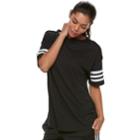 Women's Adidas Classic Relaxed Short Sleeve Tee, Size: Medium, Black