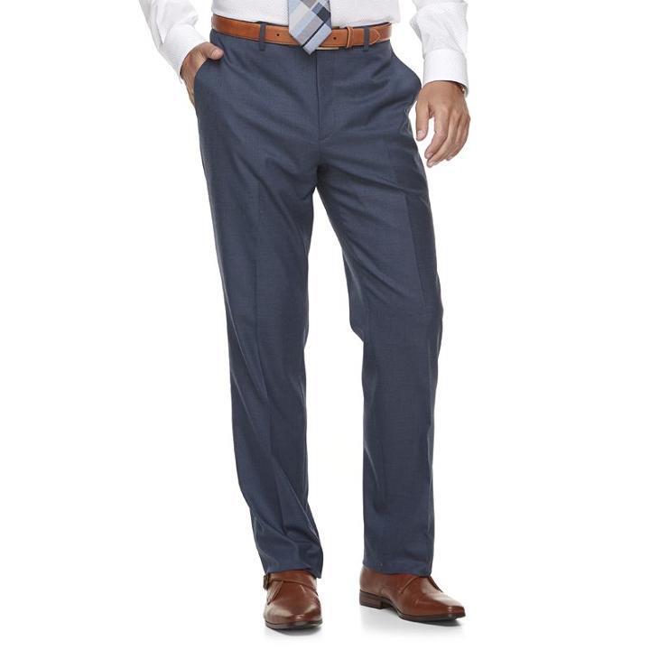Men's Marc Anthony Slim-fit Blue Stretch Suit Pants, Size: 32x30
