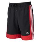 Men's Adidas Colorblock Microfiber Volley Swim Trunks, Size: Medium, Red