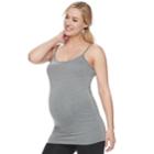 Maternity A:glow Seamless Cami, Women's, Size: L-mat, Med Grey