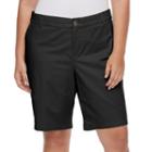 Plus Size Croft & Barrow&reg; Essential Twill Bermuda Shorts, Women's, Size: 22 W, Black
