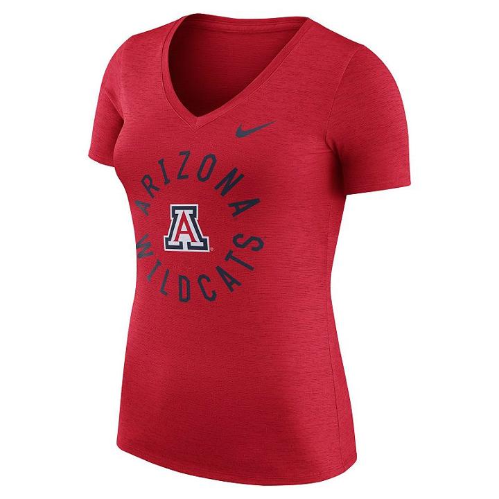 Women's Nike Arizona Wildcats Dri-fit Touch Tee, Size: Small, Red