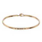 Lc Lauren Conrad Believe Cross Cuff Bracelet, Women's, Gold