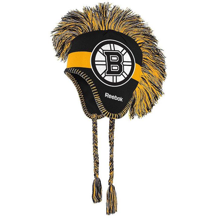 Youth Reebok Boston Bruins Mohawk Knit Cap, Boy's, Black