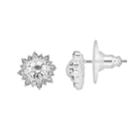 Lc Lauren Conrad Simulated Crystal Cluster Stud Earrings, Women's, Silver