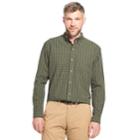 Men's Arrow Hamilton Classic-fit Poplin Button-down Shirt, Size: Large, Dark Green