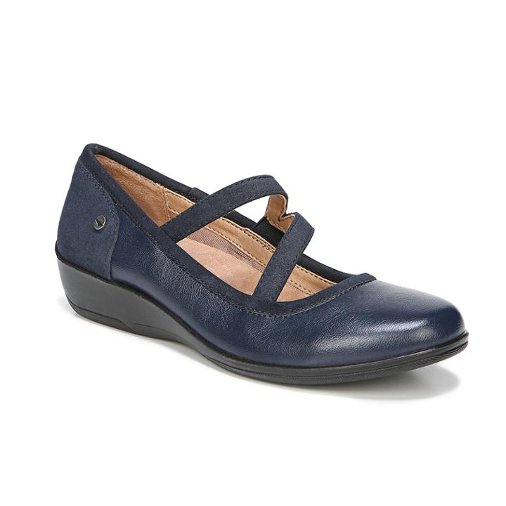 Lifestride Velocity Indira Women's Wedge Mary Jane Shoes, Size: Medium (11), Dark Blue