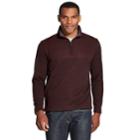 Men's Van Heusen Flex Colorblock Quarter-zip Fleece Pullover, Size: Medium, Brt Red