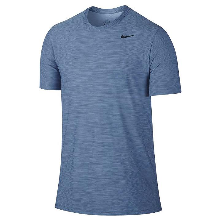 Men's Nike Breathe Tee, Size: Small, Med Blue