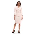 Women's Le Suit Chevron Jacket & Skirt Suit, Size: 18, Light Pink