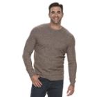 Big & Tall Croft & Barrow&reg; True Comfort Stretch Crewneck Sweater, Men's, Size: 2xb, Dark Brown