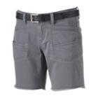 Juniors' Unionbay Belted Twill Bermuda Shorts, Girl's, Size: 5, Light Grey