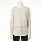 Women's Ab Studio Metallic Chevron Sweater, Size: Xlrg Av/rg, Ovrfl Oth
