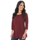 Women's Apt. 9&reg; Textured Tee, Size: Xxl, Purple