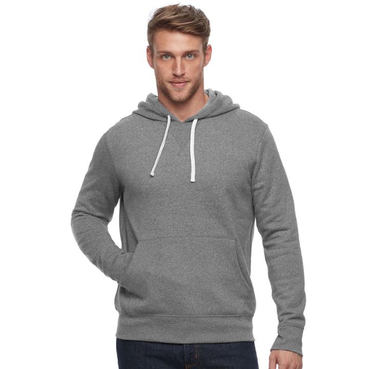 Men's Sonoma Goods For Life&trade; Classic-fit Fleece Hoodie, Size: Small, Med Grey