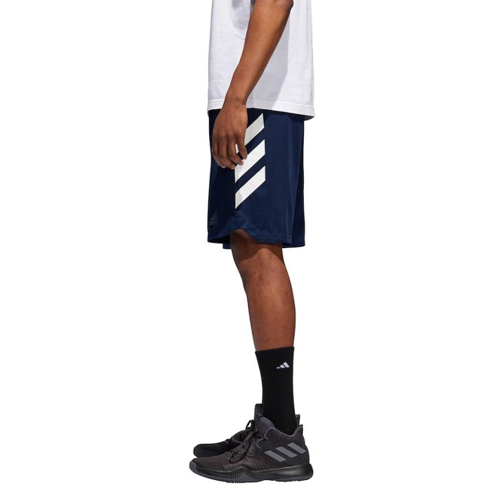 Men's Adidas Basketball Sport Shorts, Size: Large, Blue (navy)