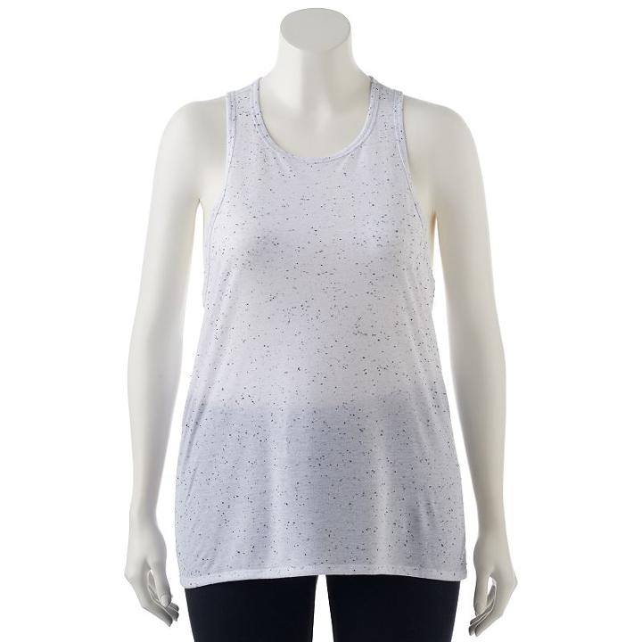 Juniors' Plus Size So&reg; High Neck Slub Tank Top, Girl's, Size: 1xl, White