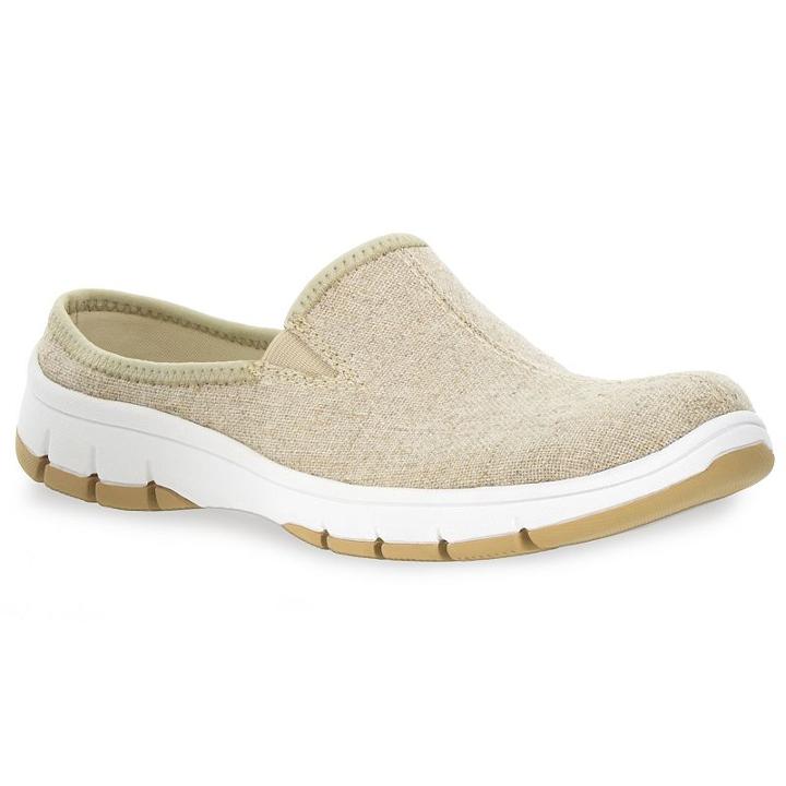 Easy Street Kana Women's Ultralight Mules, Size: 6.5 Wide, Lt Beige