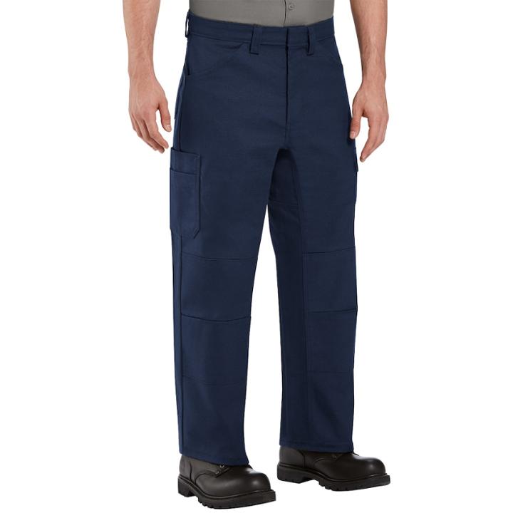 Men's Red Kap Performance Shop Pants, Size: 42x32, Blue