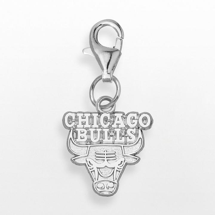 Logoart Chicago Bulls Sterling Silver Logo Charm, Women's, Grey