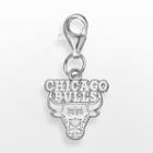 Logoart Chicago Bulls Sterling Silver Logo Charm, Women's, Grey
