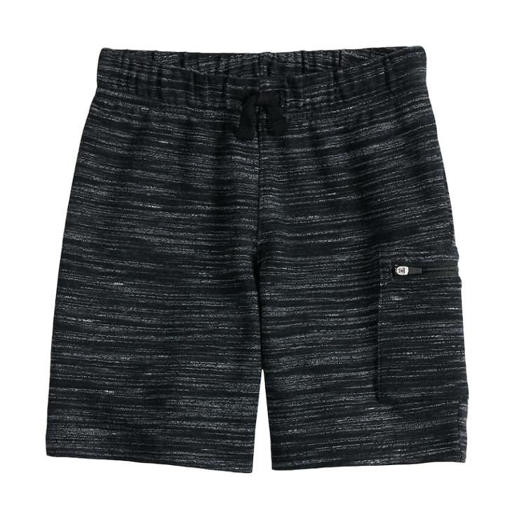 Boys 4-10 Jumping Beans&reg; Textured Zip Pocket Shorts, Size: 5, Black