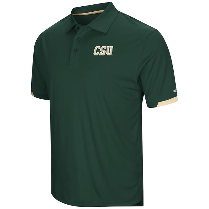 Men's Colosseum Colorado State Rams Loft Polo, Size: Medium, Dark Green