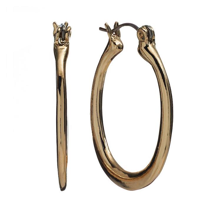 Apt. 9&reg; Gold Tone U-hoop Earrings, Women's, Yellow