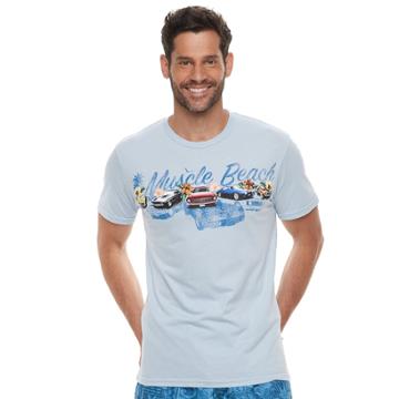 Men's Cotton Links Car Graphic Tee, Size: Xl, Med Blue